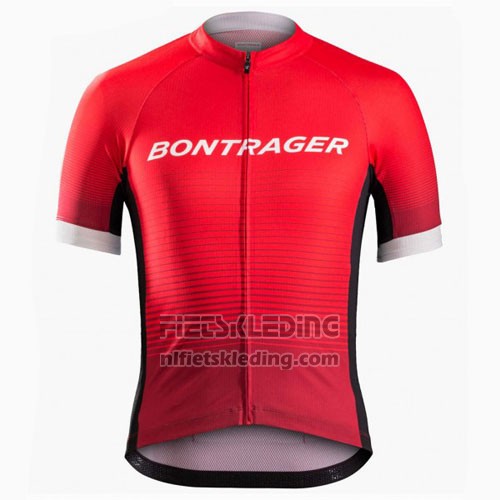 2016 Fietskleding Trek Bontrager Rood en Zwart Korte Mouwen en Koersbroek
